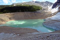 21 Cavell Meadows, Cavell Pond and Cavell Glacier From Top Of Climbing Scree Slope On Mount Edith Cavell.jpg